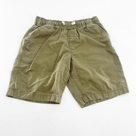 Hanna Andersson Casual Shorts Boys Kids 12 150cm Green‎ Cotton Drawstring - Picture 1 of 4